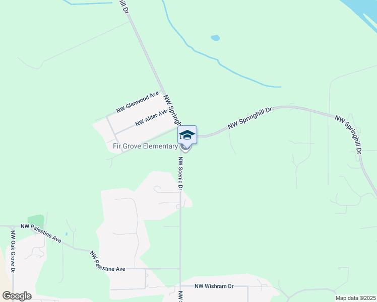 map of restaurants, bars, coffee shops, grocery stores, and more near 5355 Northwest Scenic Drive in Albany
