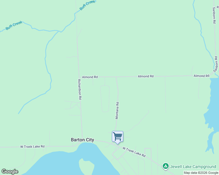 map of restaurants, bars, coffee shops, grocery stores, and more near Stuve Ranch Rd in Alcona