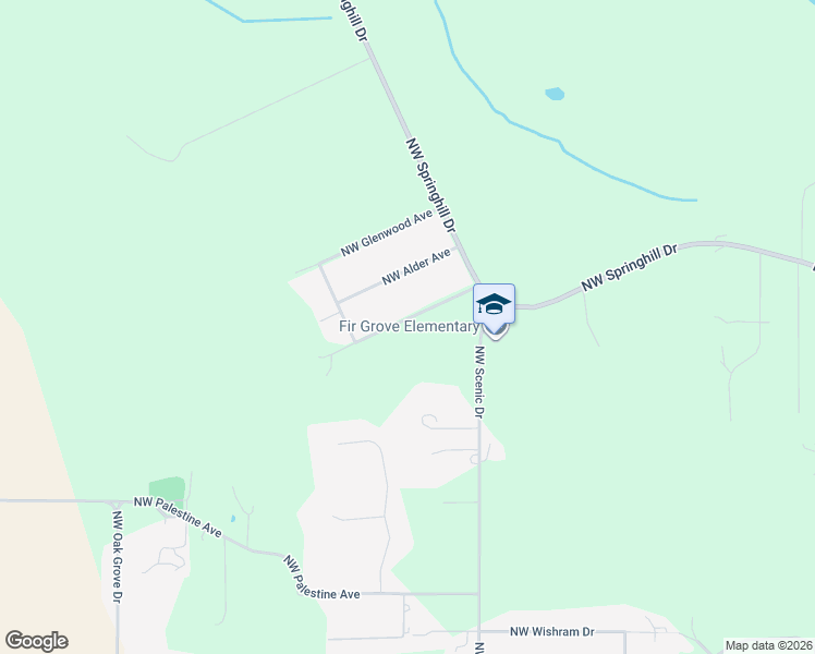 map of restaurants, bars, coffee shops, grocery stores, and more near 4070 Northwest Ridgecrest Avenue in Albany