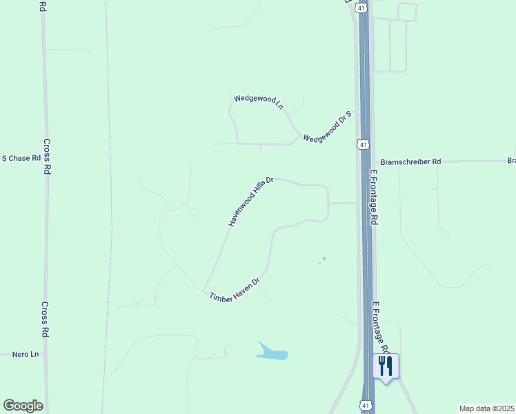 map of restaurants, bars, coffee shops, grocery stores, and more near 5845 Havenwood Hills Drive in Little Suamico