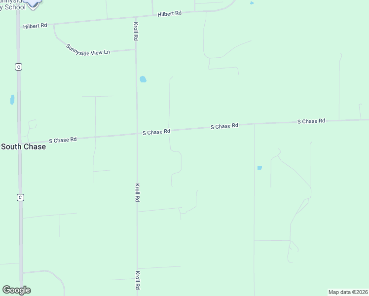 map of restaurants, bars, coffee shops, grocery stores, and more near 7429 South Chase Road in Oconto County