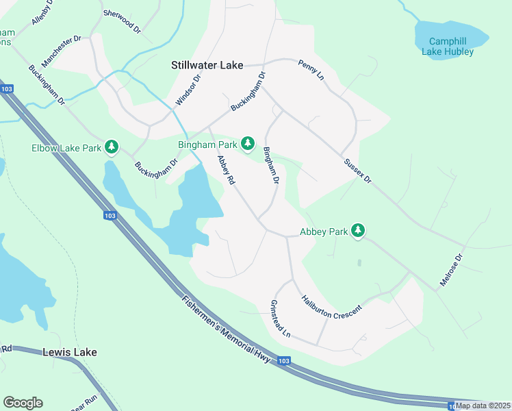 map of restaurants, bars, coffee shops, grocery stores, and more near 14 Bingham Drive in Stillwater Lake