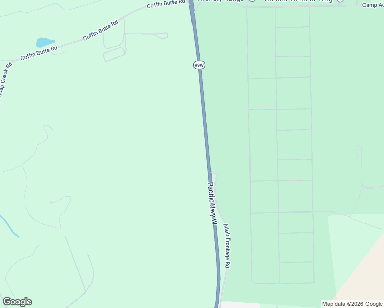 map of restaurants, bars, coffee shops, grocery stores, and more near 38566 Oregon 99W in Corvallis