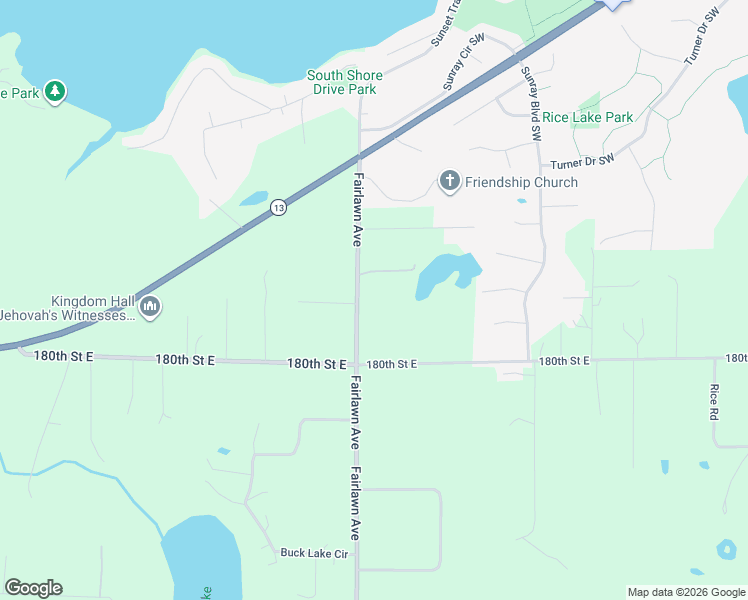 map of restaurants, bars, coffee shops, grocery stores, and more near 17801 Fairlawn Avenue in Prior Lake
