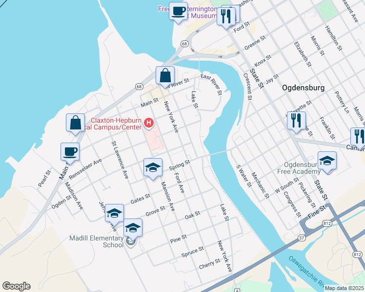 32 Ogden Street, Ogdensburg NY Walk Score