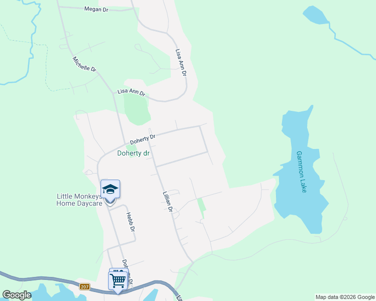 map of restaurants, bars, coffee shops, grocery stores, and more near 22 Jan Marie Drive in Lawrencetown