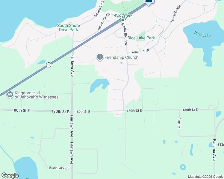 map of restaurants, bars, coffee shops, grocery stores, and more near 3344 Winfield Way Southwest in Prior Lake