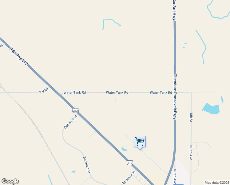 map of restaurants, bars, coffee shops, grocery stores, and more near Water Tank Road in Belle Fourche