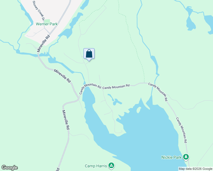 map of restaurants, bars, coffee shops, grocery stores, and more near 22 Candy Mountain Road in Mineville