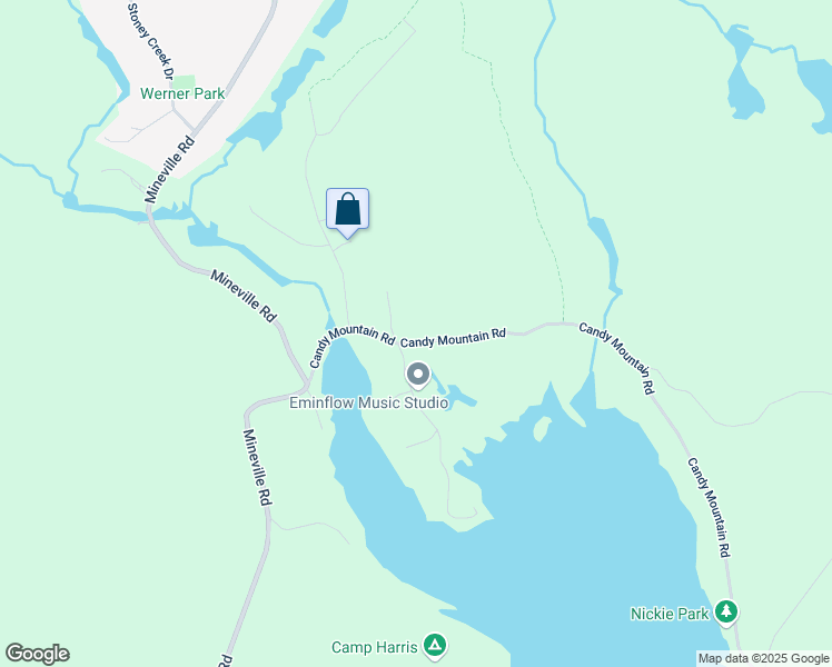 map of restaurants, bars, coffee shops, grocery stores, and more near 22 Candy Mountain Road in Mineville