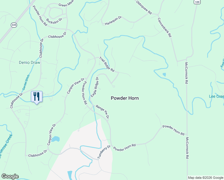 map of restaurants, bars, coffee shops, grocery stores, and more near 45 Eagle Ridge Dr in Sheridan
