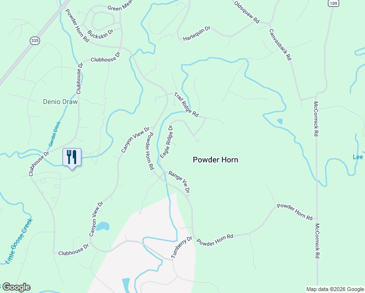 map of restaurants, bars, coffee shops, grocery stores, and more near 7 Alpine Court in Sheridan