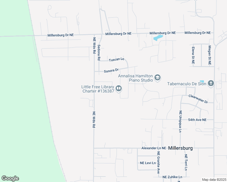map of restaurants, bars, coffee shops, grocery stores, and more near 2624 River Stone Loop Northeast in Albany