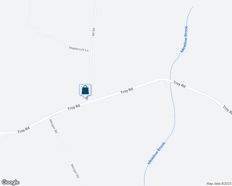 map of restaurants, bars, coffee shops, grocery stores, and more near 294 Troy Road in Burnham