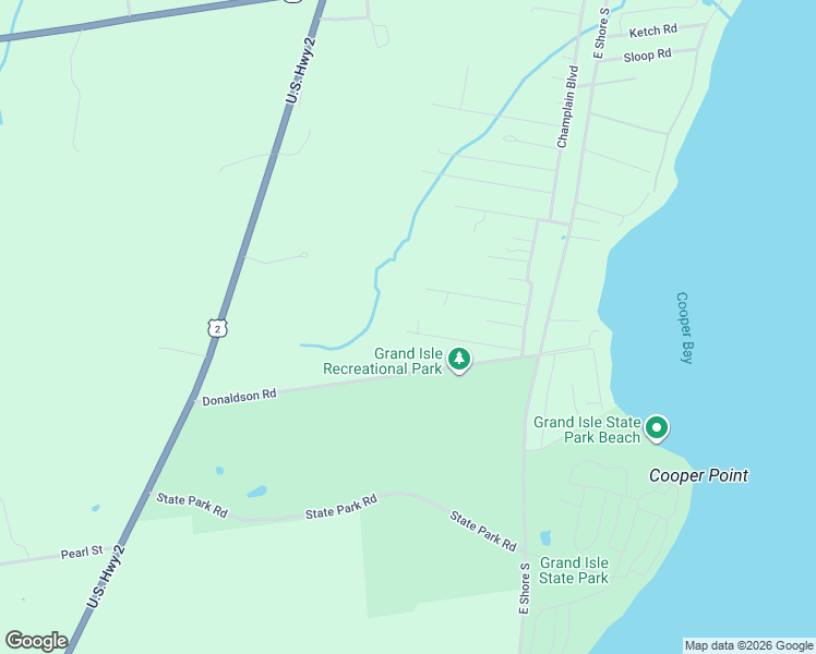 map of restaurants, bars, coffee shops, grocery stores, and more near 20 Kayak Road in Grand Isle