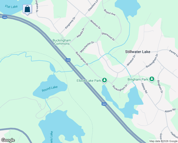 map of restaurants, bars, coffee shops, grocery stores, and more near 231 Stillwater Lake Drive in Stillwater Lake