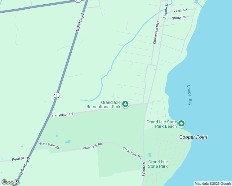 map of restaurants, bars, coffee shops, grocery stores, and more near 20 Kayak Road in Grand Isle