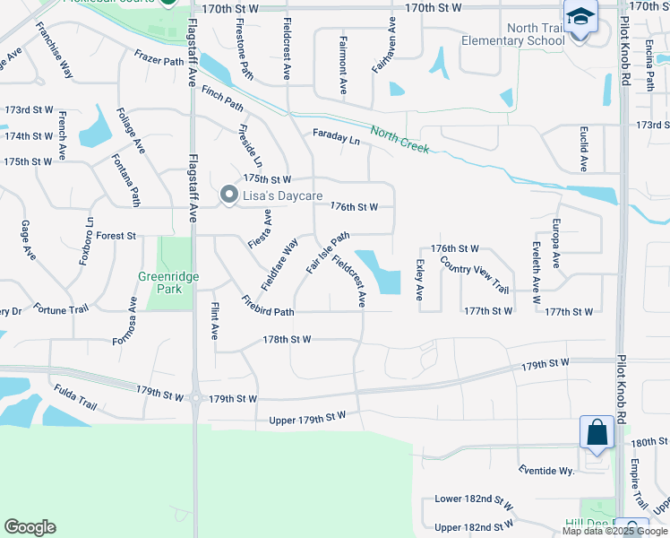 map of restaurants, bars, coffee shops, grocery stores, and more near 17693 Fieldcrest Avenue in Farmington