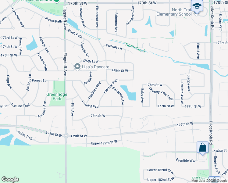 map of restaurants, bars, coffee shops, grocery stores, and more near 17693 Fieldcrest Avenue in Farmington