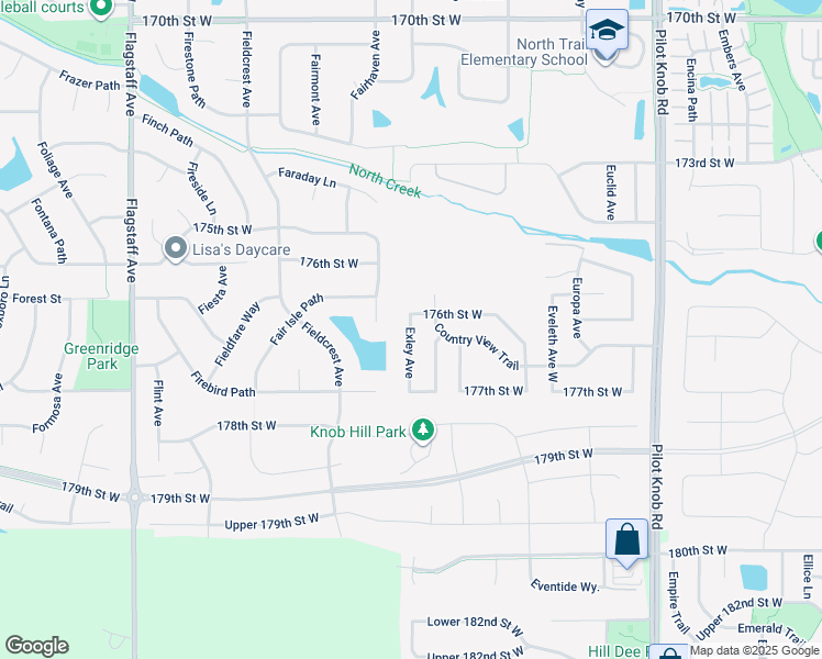 map of restaurants, bars, coffee shops, grocery stores, and more near 17640 Exley Avenue in Farmington