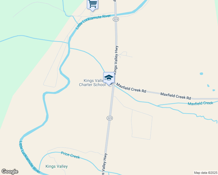 map of restaurants, bars, coffee shops, grocery stores, and more near 38840 Kings Valley Highway in Philomath