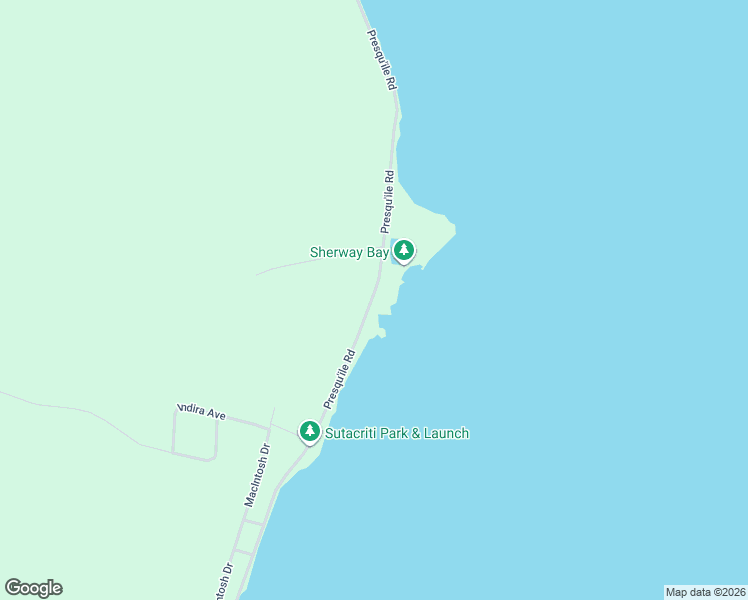map of restaurants, bars, coffee shops, grocery stores, and more near 339605 Presqu'ile Road in Kemble