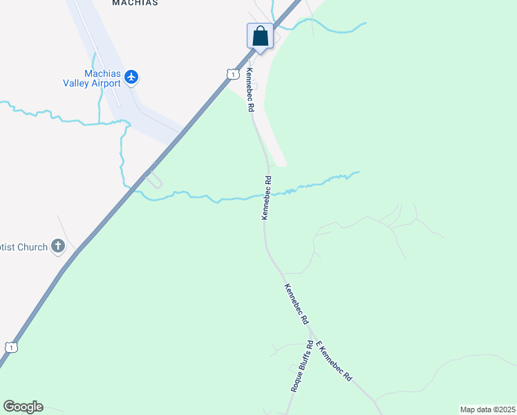 map of restaurants, bars, coffee shops, grocery stores, and more near 101 Kennebec Road in Machias