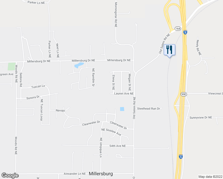 map of restaurants, bars, coffee shops, grocery stores, and more near 6206 Elena Street Northeast in Albany