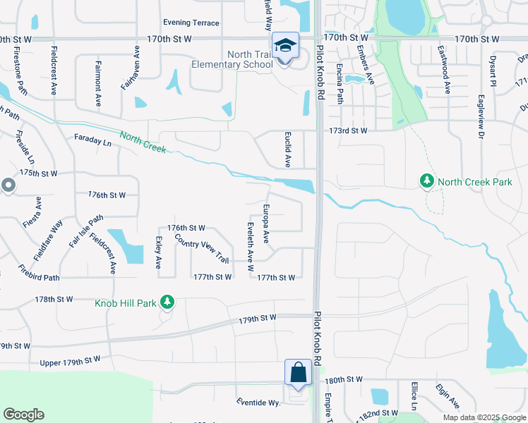 map of restaurants, bars, coffee shops, grocery stores, and more near 5660 Eveleth Court in Farmington
