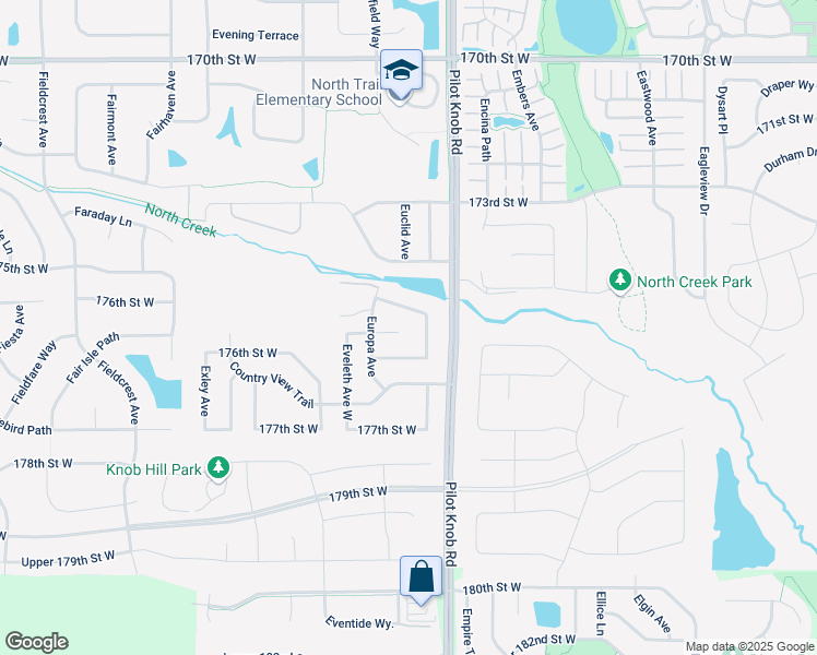 map of restaurants, bars, coffee shops, grocery stores, and more near 5570 Eveleth Court in Farmington