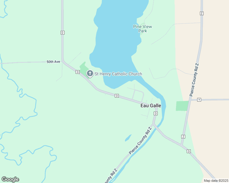 map of restaurants, bars, coffee shops, grocery stores, and more near N428 County Road D in Eau Galle