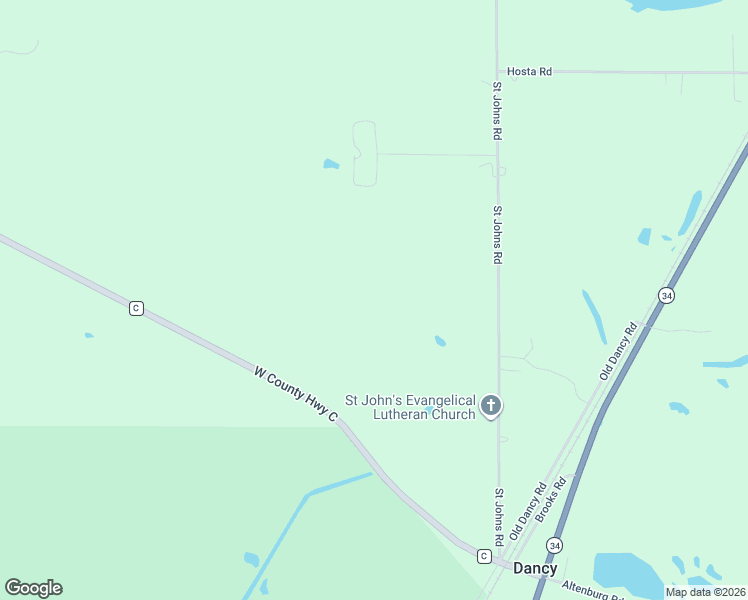 map of restaurants, bars, coffee shops, grocery stores, and more near 201700 Saint Johns Road in Mosinee