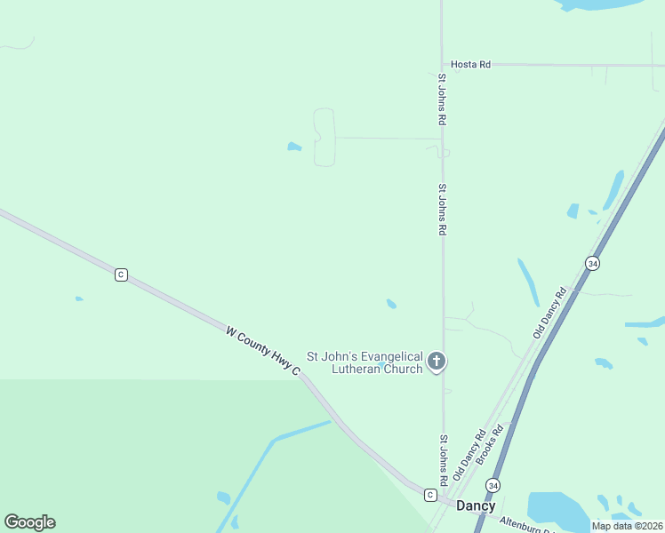 map of restaurants, bars, coffee shops, grocery stores, and more near 201700 Saint Johns Road in Mosinee