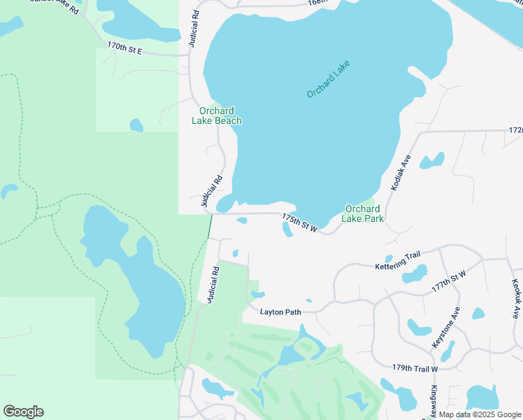 map of restaurants, bars, coffee shops, grocery stores, and more near 12245 175th Street West in Lakeville