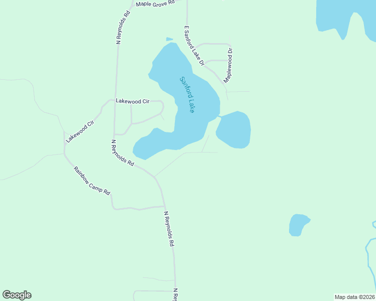 map of restaurants, bars, coffee shops, grocery stores, and more near 19184 Wildwood Drive in Lake Ann