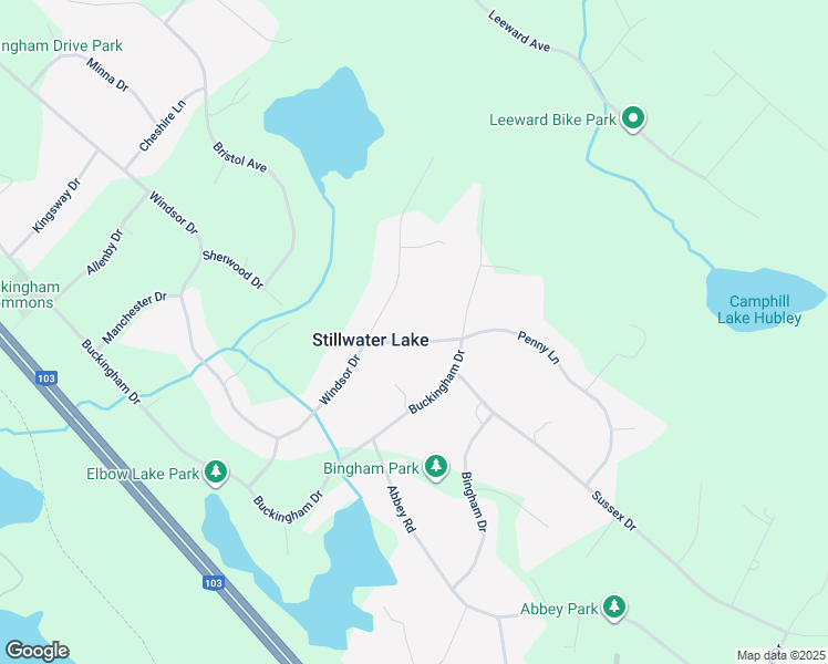 map of restaurants, bars, coffee shops, grocery stores, and more near 10 Penny Lane in Stillwater Lake