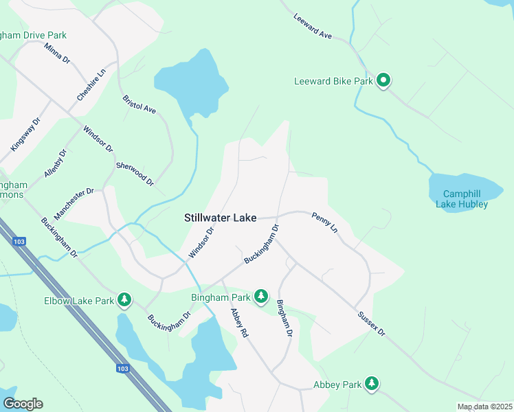 map of restaurants, bars, coffee shops, grocery stores, and more near 10 Penny Lane in Stillwater Lake