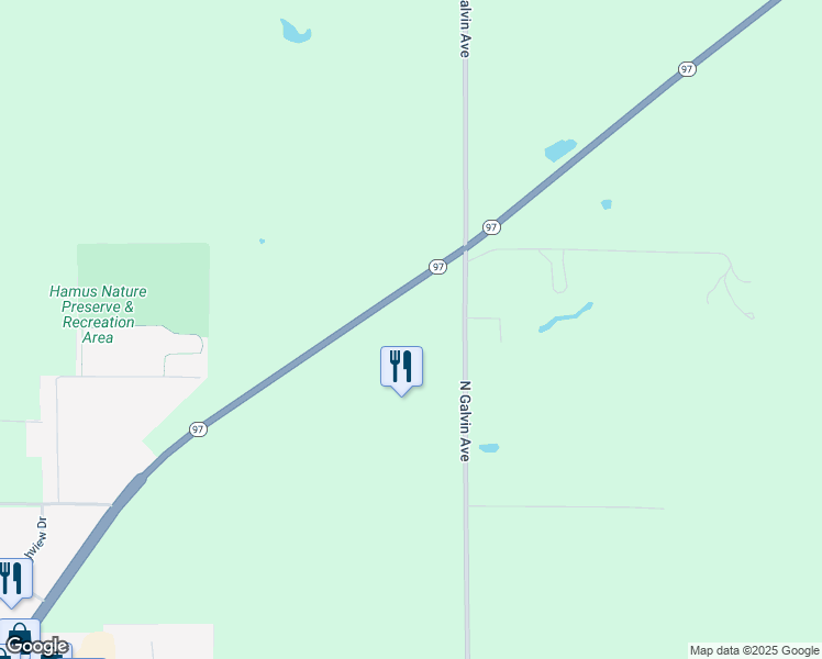 map of restaurants, bars, coffee shops, grocery stores, and more near M134 Wisconsin 97 in Marshfield