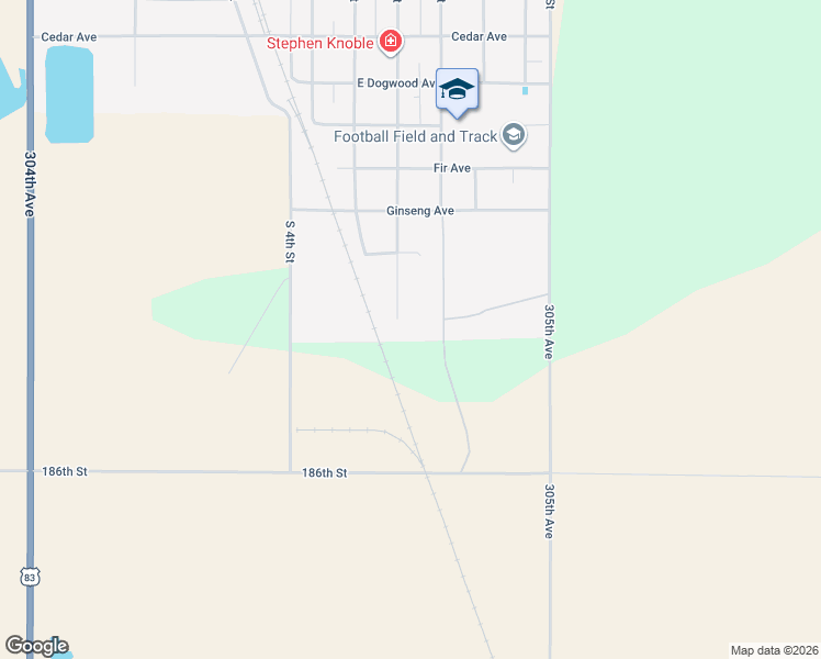 map of restaurants, bars, coffee shops, grocery stores, and more near 1001-1021 South 8th Street in Onida