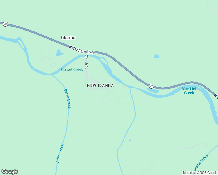 map of restaurants, bars, coffee shops, grocery stores, and more near 538 Mountain Avenue in Idanha