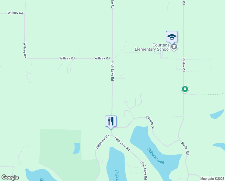 map of restaurants, bars, coffee shops, grocery stores, and more near 789 High Lake Road in Traverse City