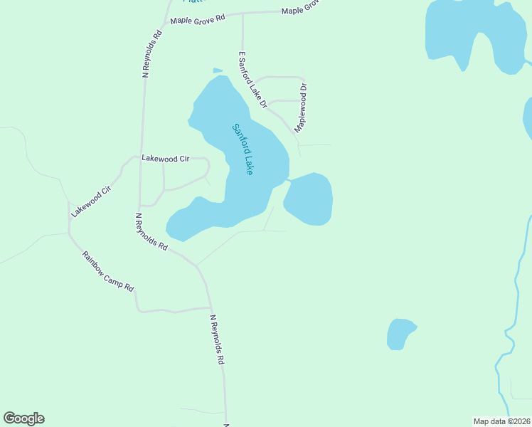 map of restaurants, bars, coffee shops, grocery stores, and more near 19184 Wildwood Drive in Lake Ann