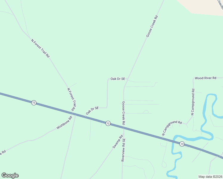 map of restaurants, bars, coffee shops, grocery stores, and more near 15412-15598 Oak Drive Southeast in Grayling