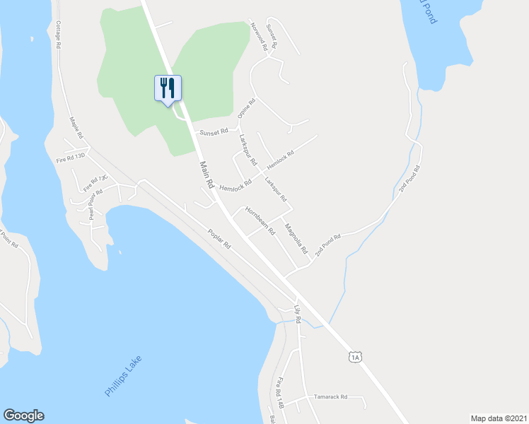 map of restaurants, bars, coffee shops, grocery stores, and more near 20 Privet Road in Dedham