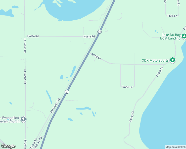 map of restaurants, bars, coffee shops, grocery stores, and more near 2116 Wisconsin 34 in Mosinee