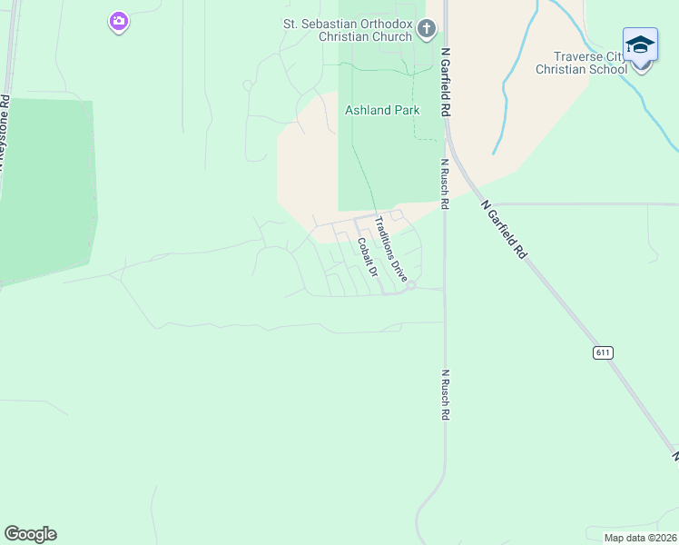 map of restaurants, bars, coffee shops, grocery stores, and more near 841 Sienna Street in Traverse City