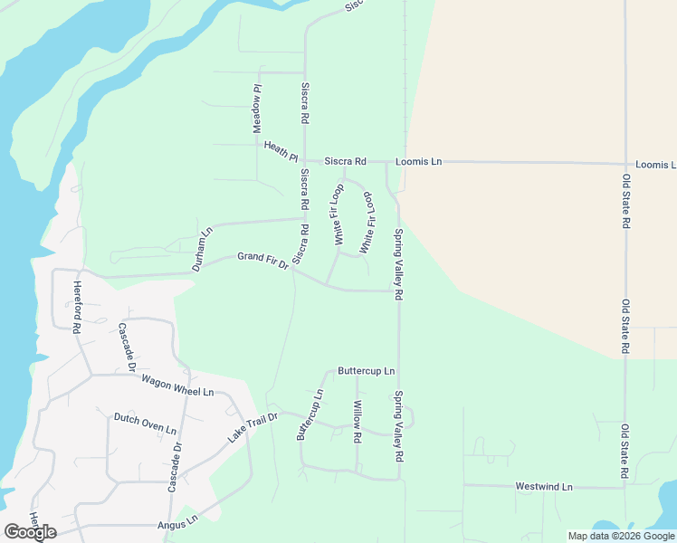 map of restaurants, bars, coffee shops, grocery stores, and more near 12919 Red Fir Road in Donnelly