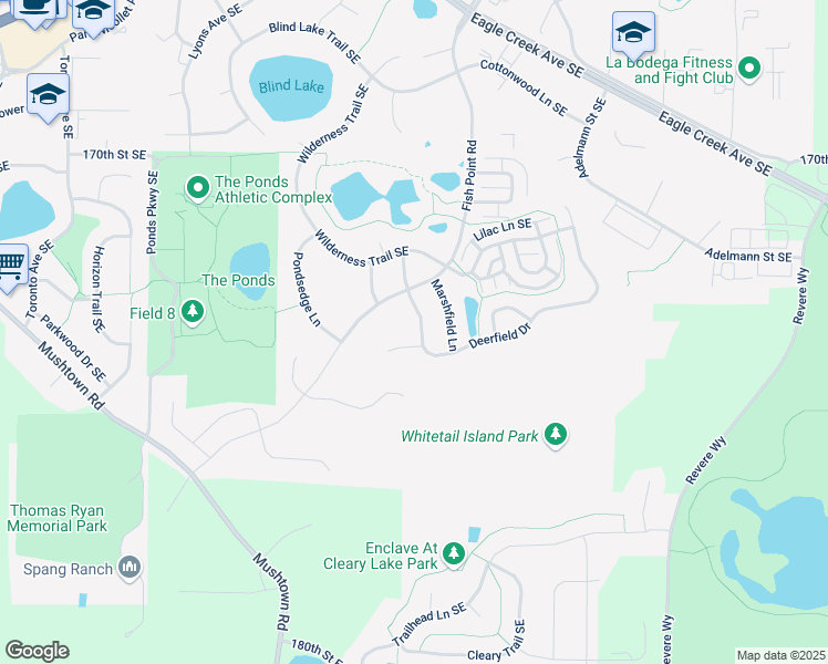 map of restaurants, bars, coffee shops, grocery stores, and more near 17262 Deerfield Drive in Prior Lake