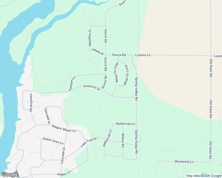 map of restaurants, bars, coffee shops, grocery stores, and more near 12919 Red Fir Road in Donnelly