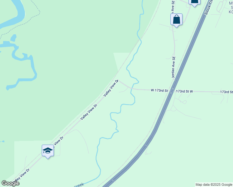 map of restaurants, bars, coffee shops, grocery stores, and more near 4061 West 173rd Street in Jordan